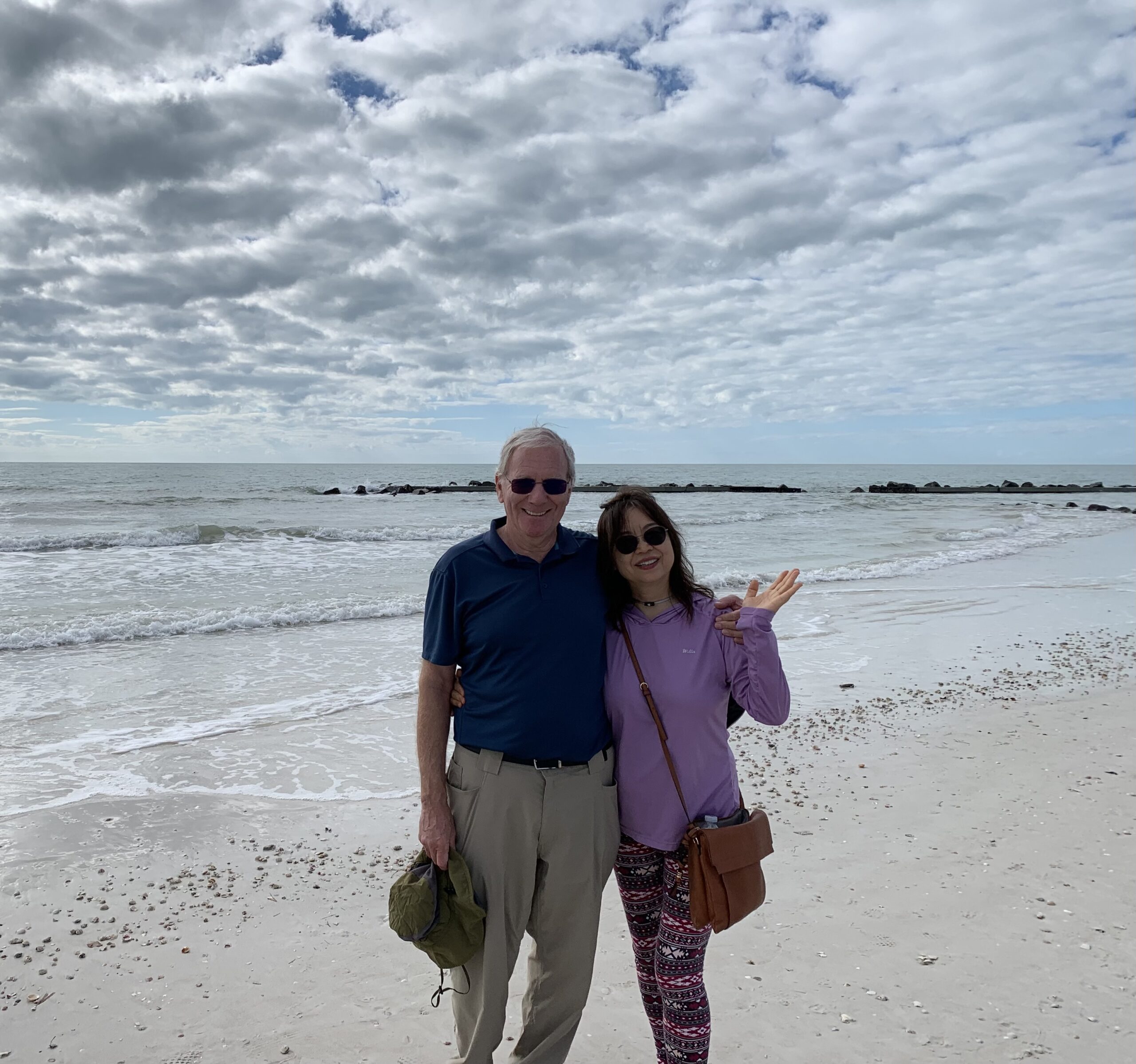 Leah and late husband Jim in Honeymood island, Florida Dec 2023